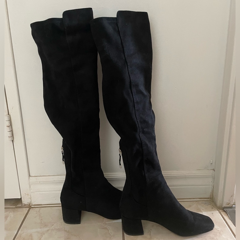 ALDO black over the knee boots.